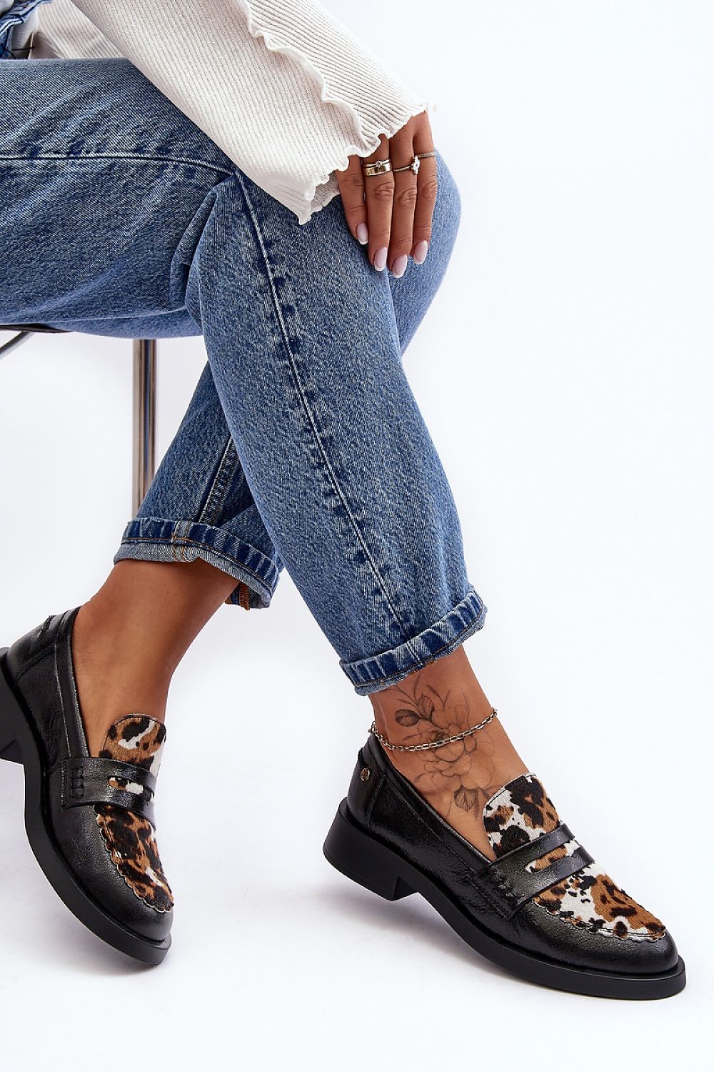 Polobotky na podpatku model 188502 Step in style