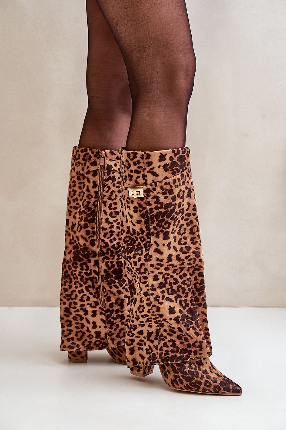 Kozačky na podpatku model 203516 Step in style