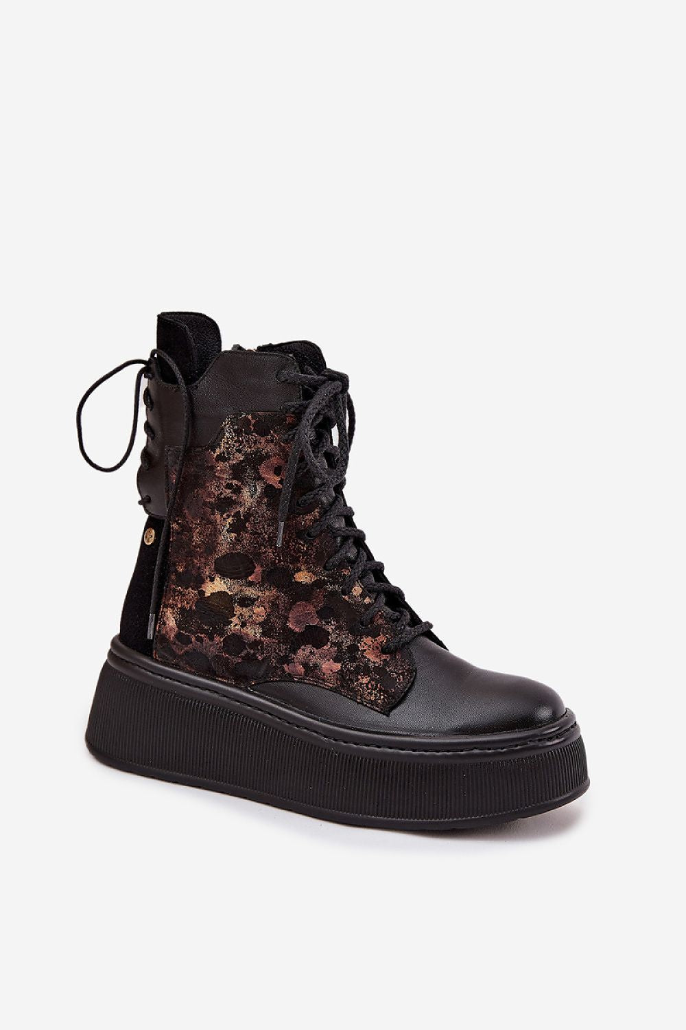 Boty na široké podrážce model 219393 Step in style