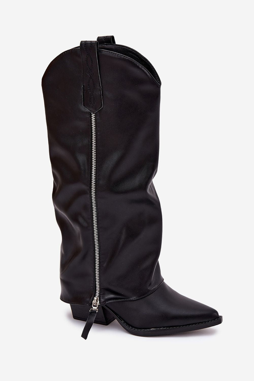 Kozačky na podpatku model 221525 Step in style