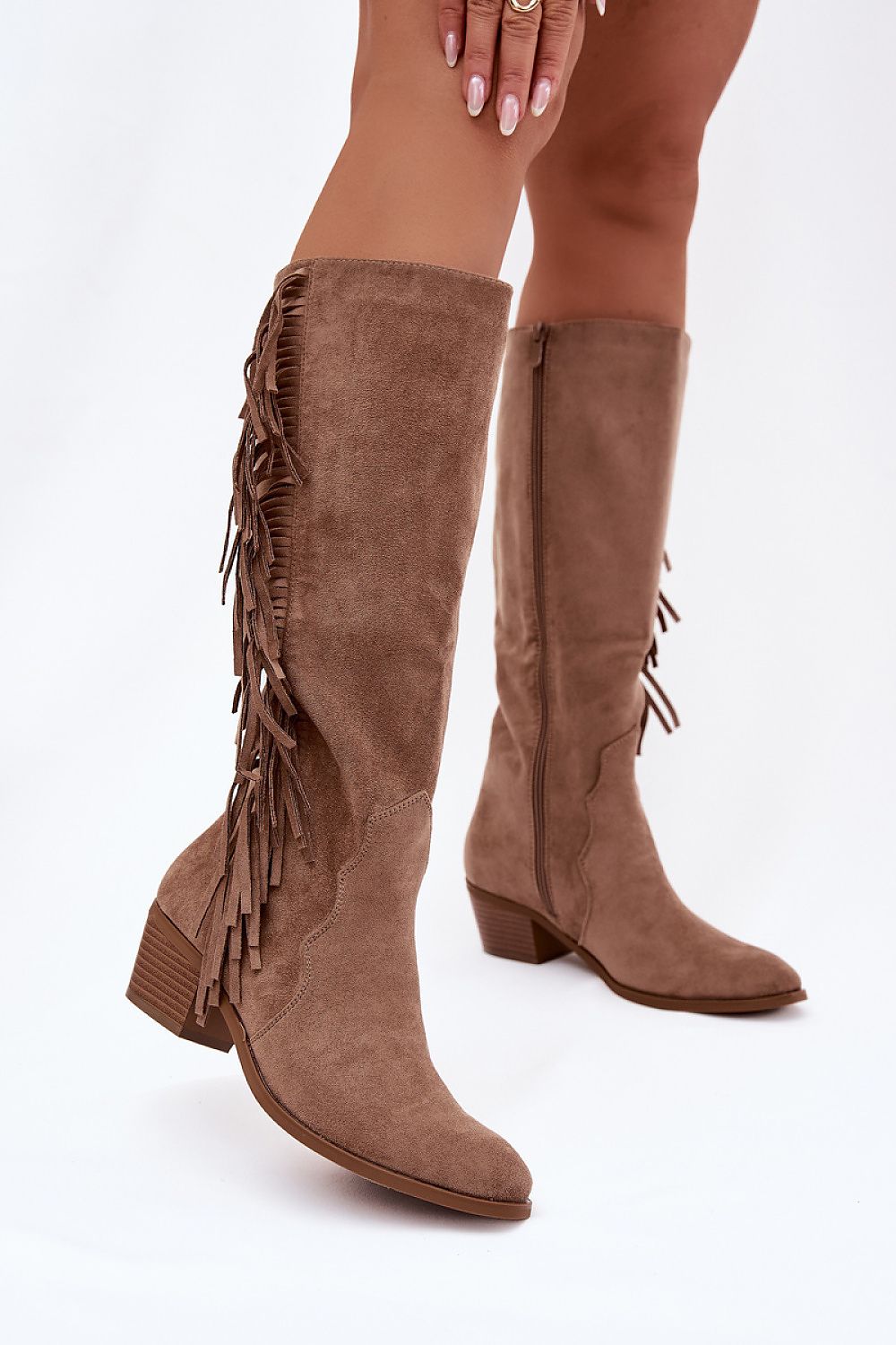 Kozačky na podpatku model 223001 Step in style