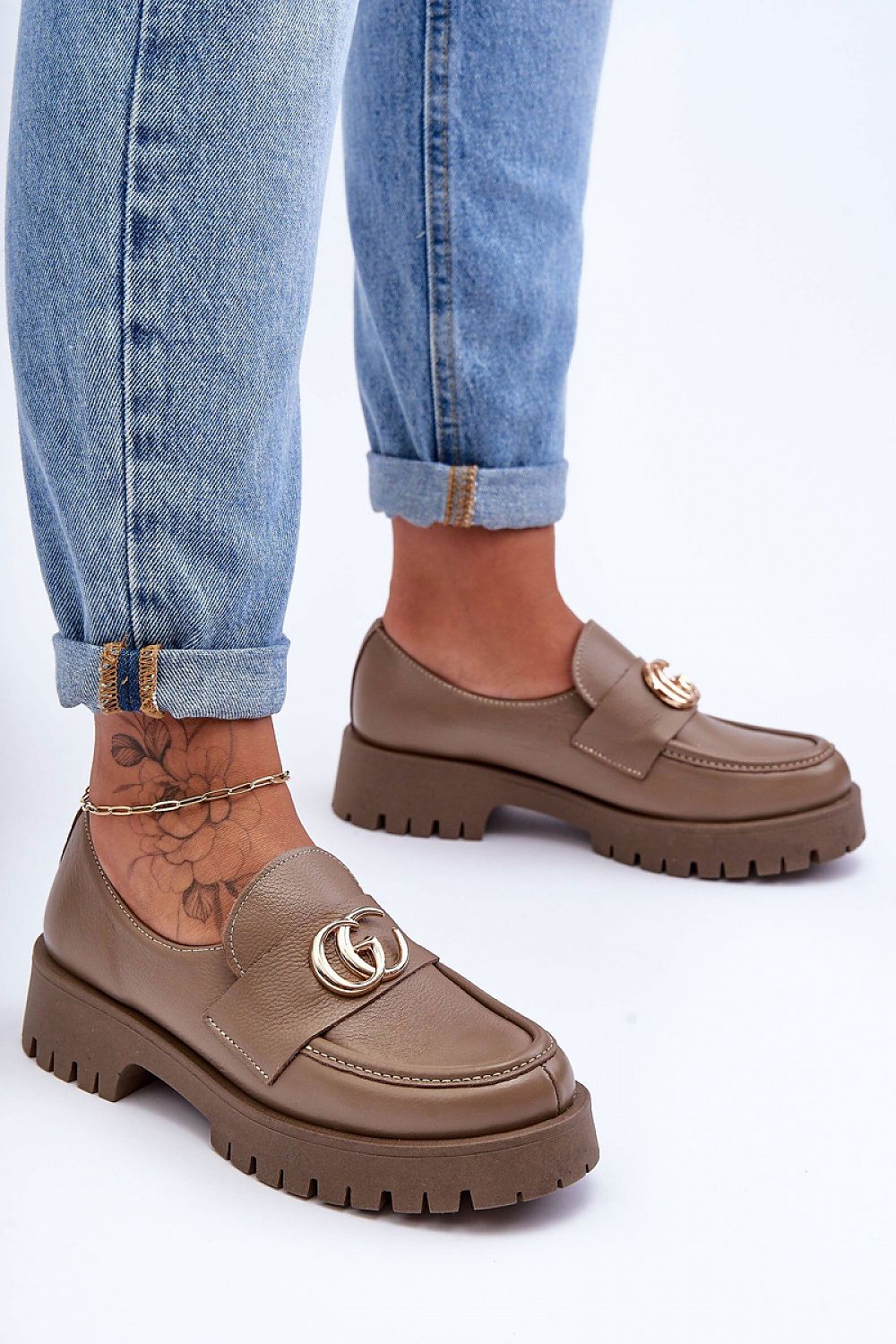 Polobotky na podpatku model 186415 Step in style