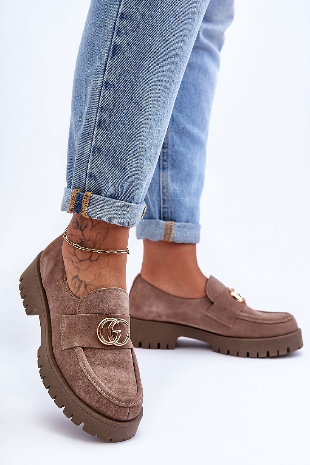 Polobotky na podpatku model 186416 Step in style