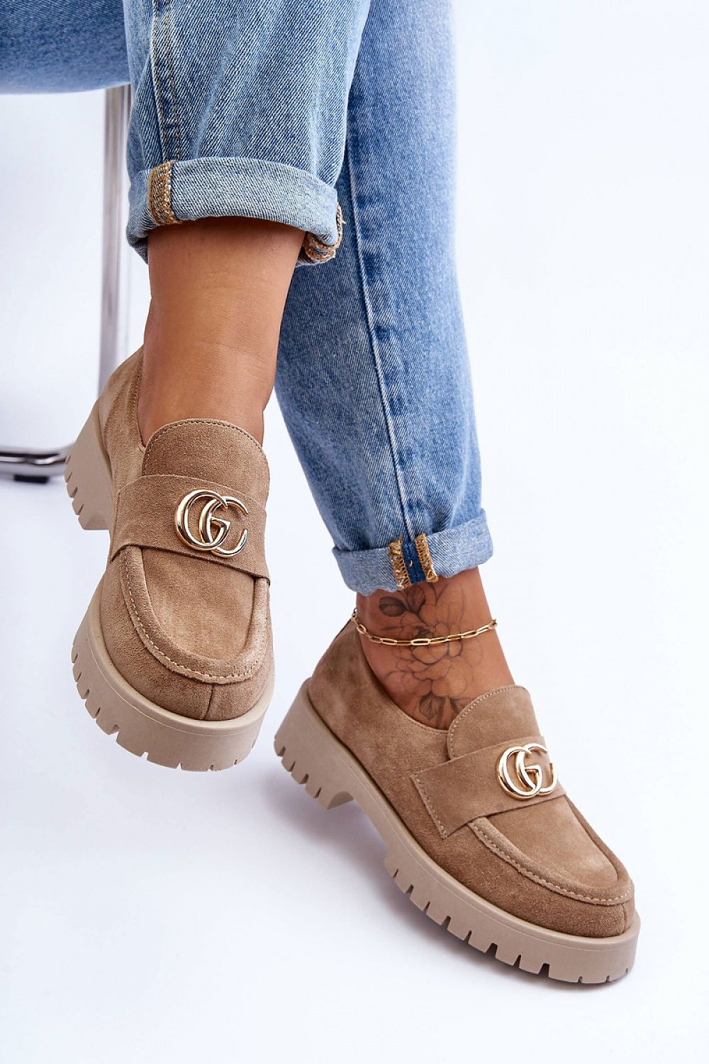 Polobotky na podpatku model 186417 Step in style