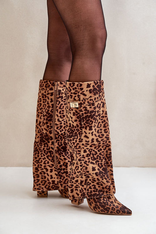  Kozačky na podpatku  model 203516 Step in style 