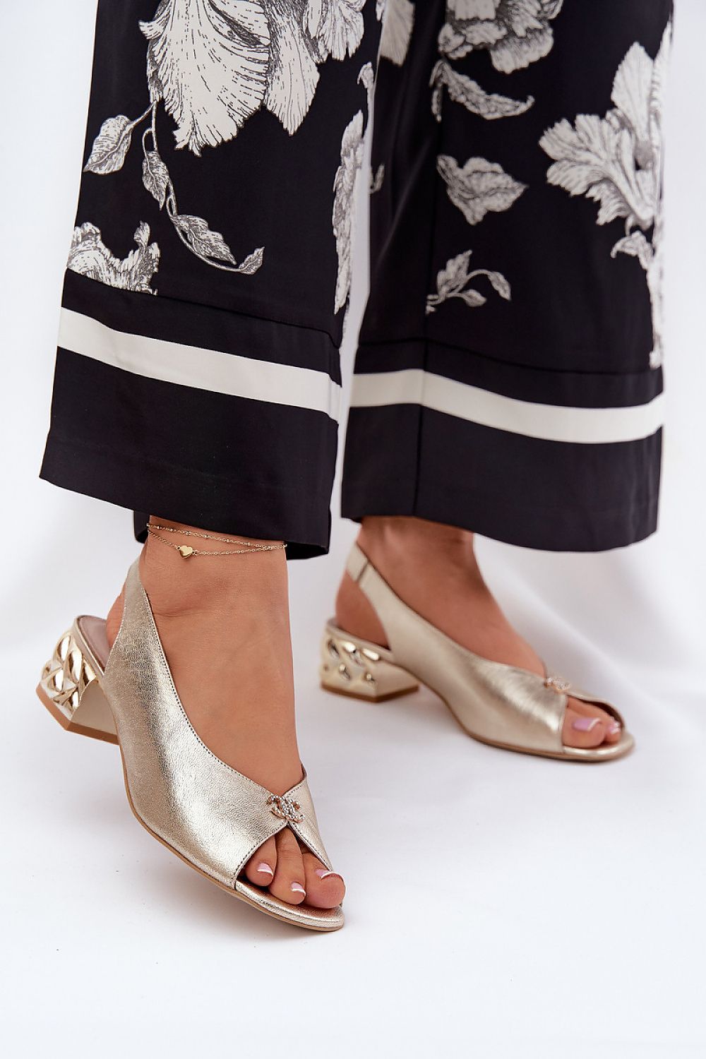  Sandály na podpatku  model 211358 Step in style 