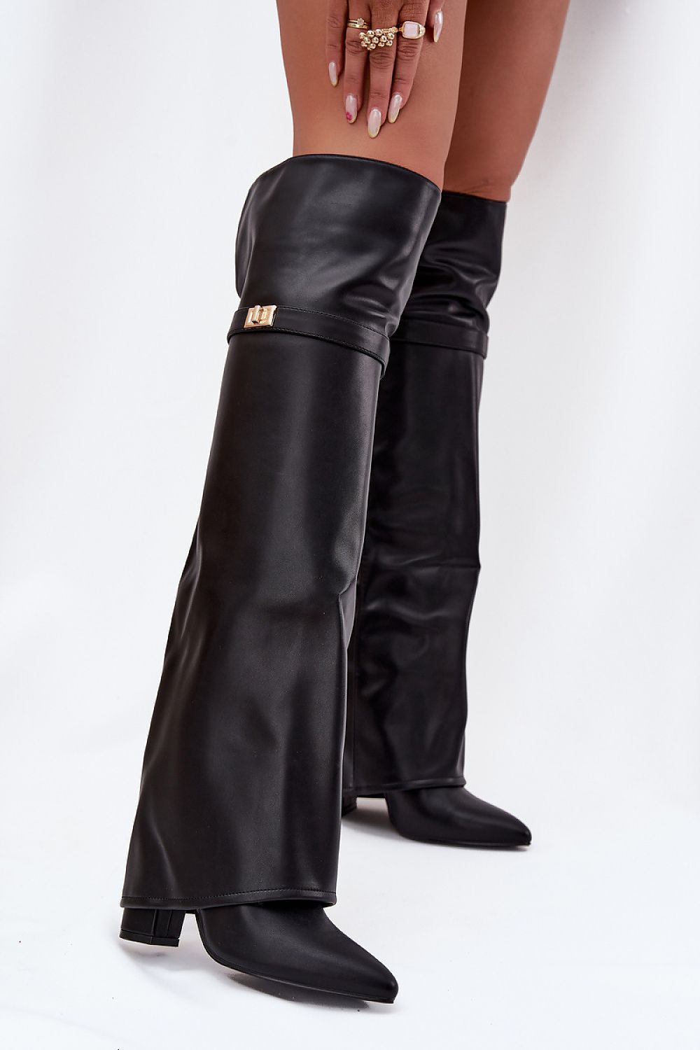  Kozačky na podpatku  model 217223 Step in style 