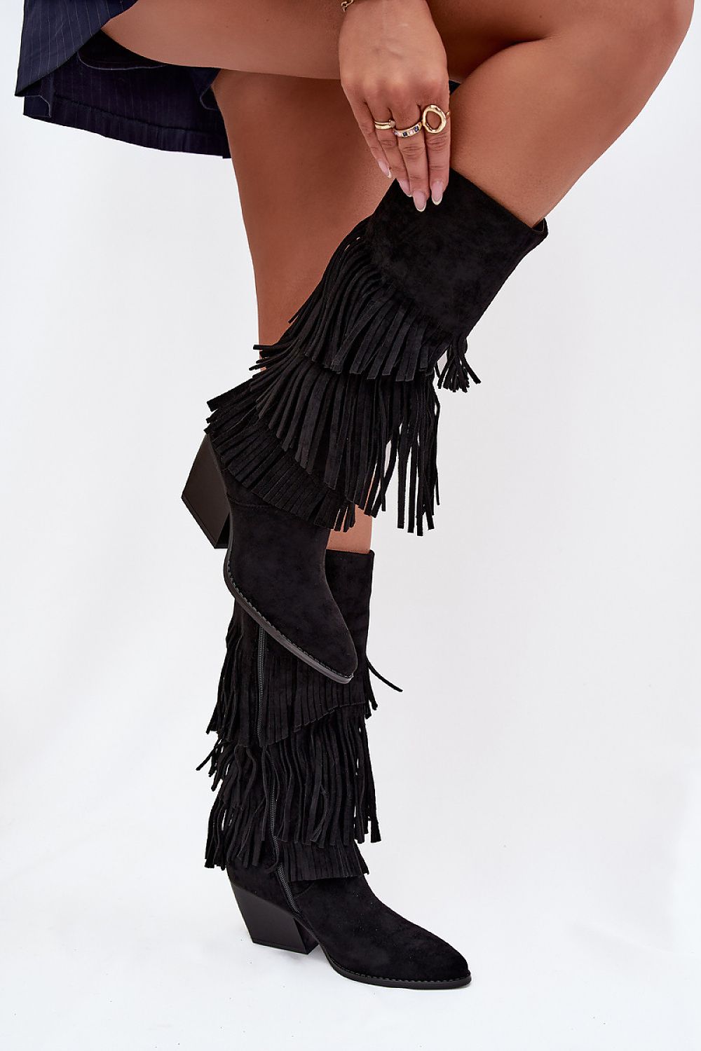  Kozačky na podpatku  model 217822 Step in style 