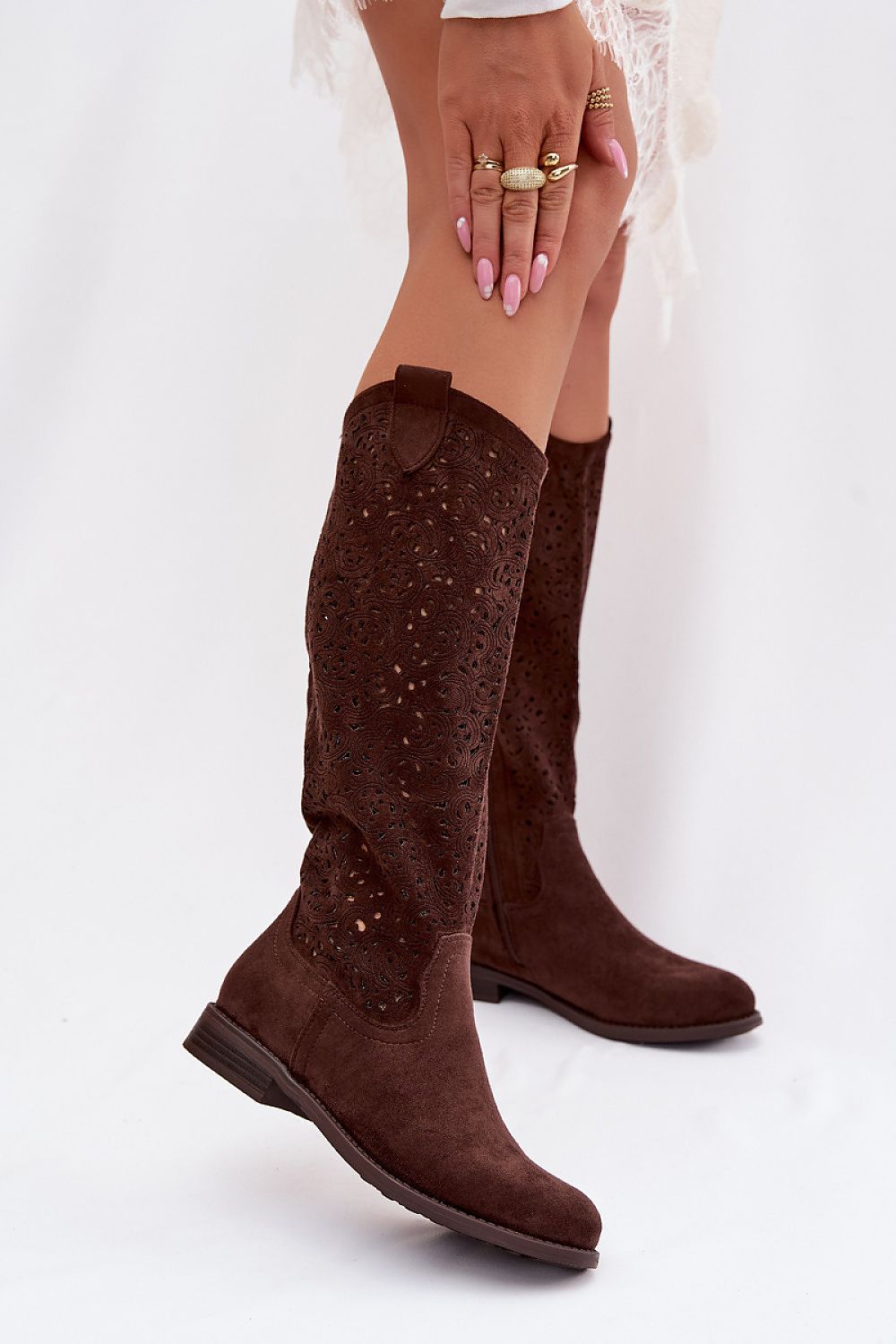  Ažurové kozačky  model 224441 Step in style 