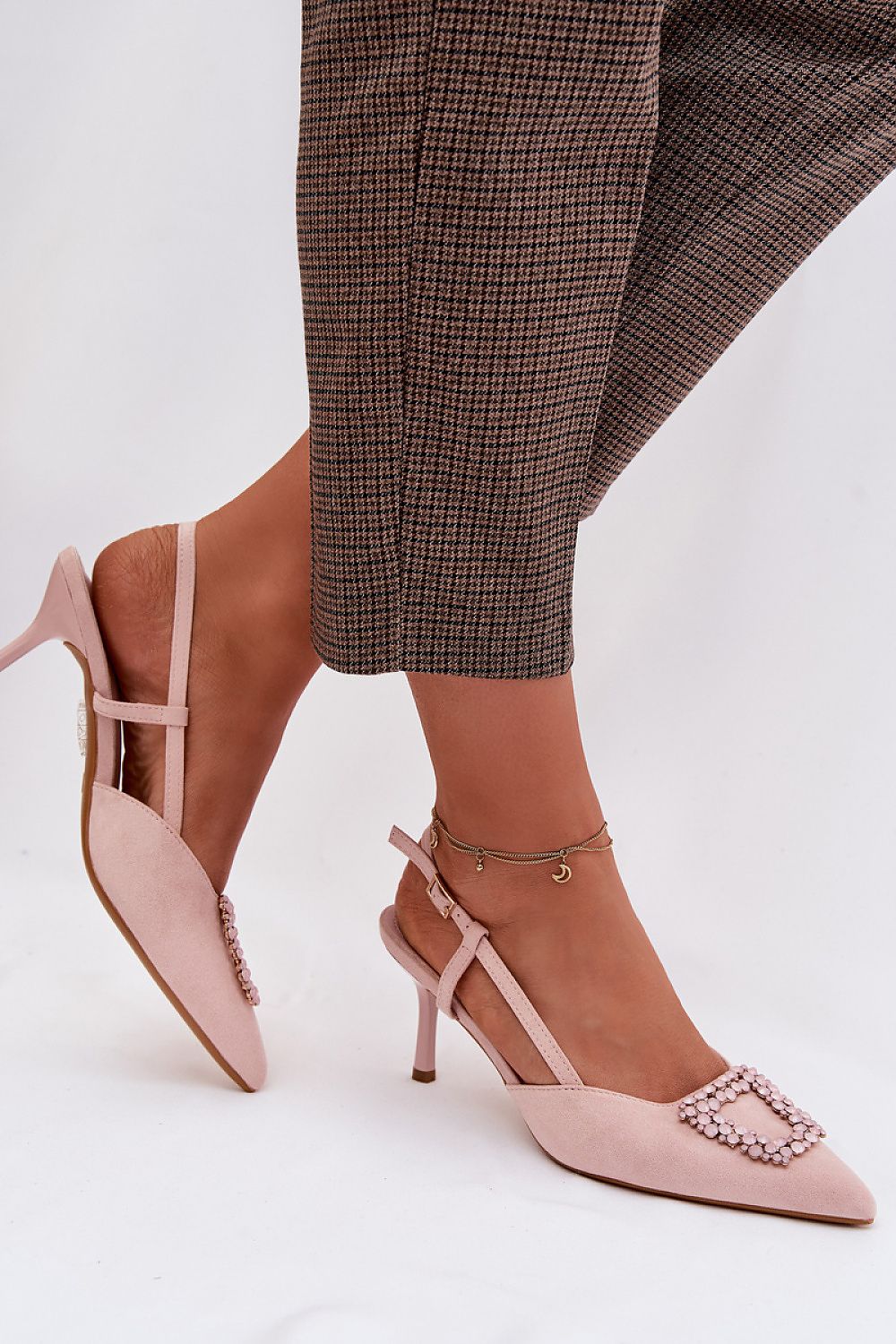  Sandály na podpatku  model 224465 Step in style 