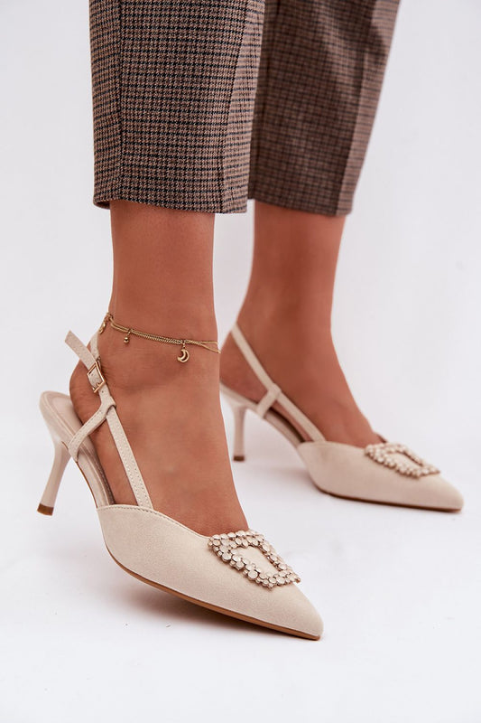  Sandály na podpatku  model 224466 Step in style 