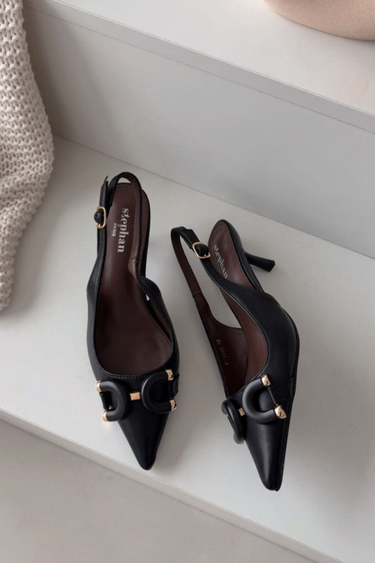  Sandály na podpatku  model 224501 Step in style 