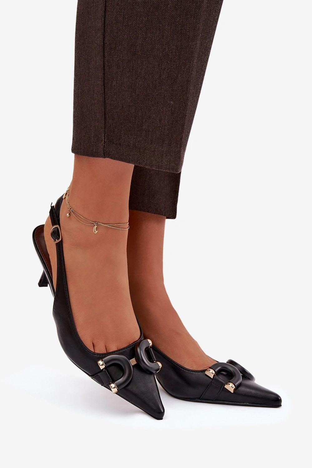  Sandály na podpatku  model 224501 Step in style 