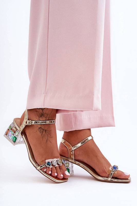  Sandály na podpatku  model 225139 Step in style 