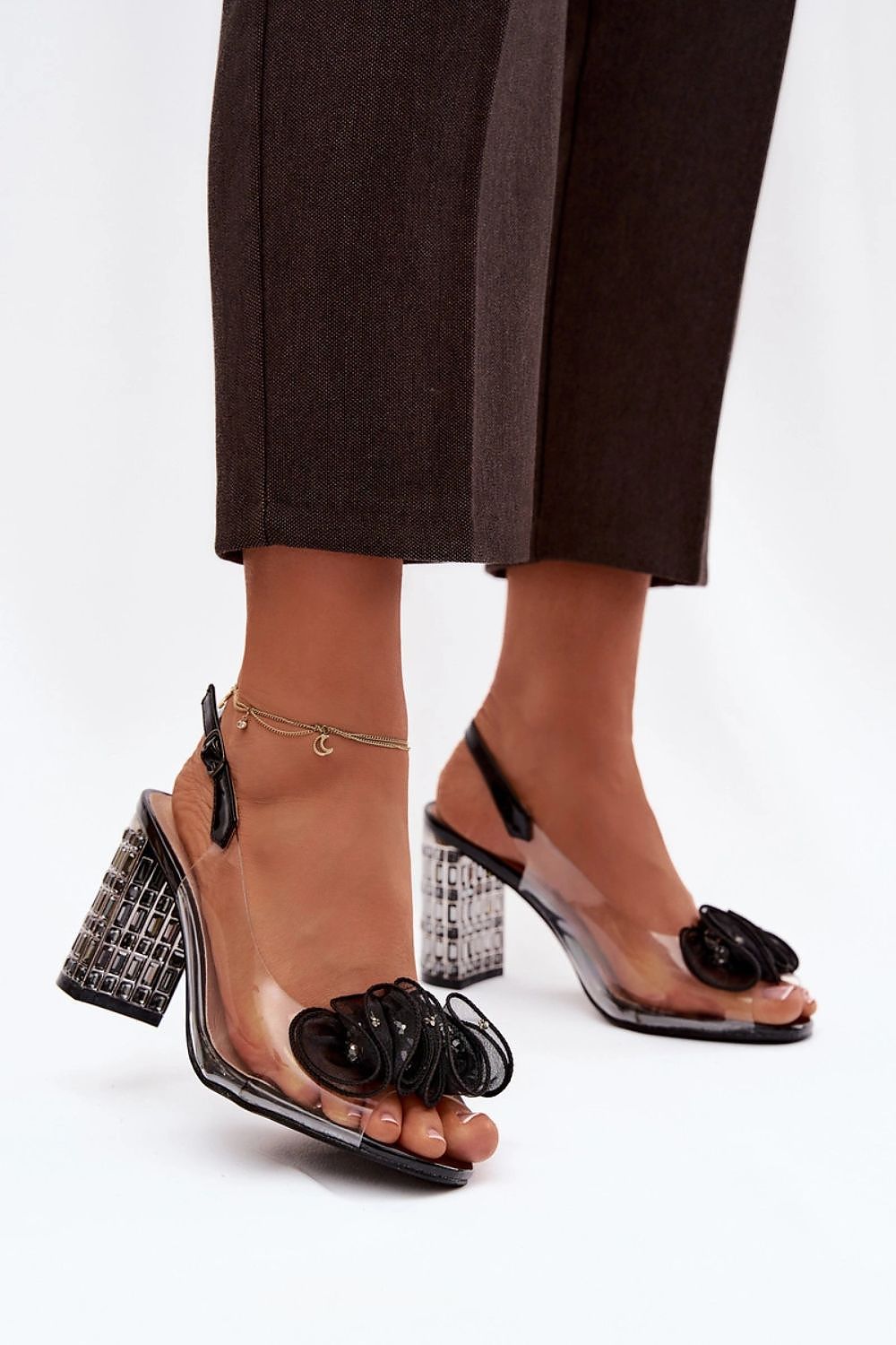  Sandály na podpatku  model 225146 Step in style 