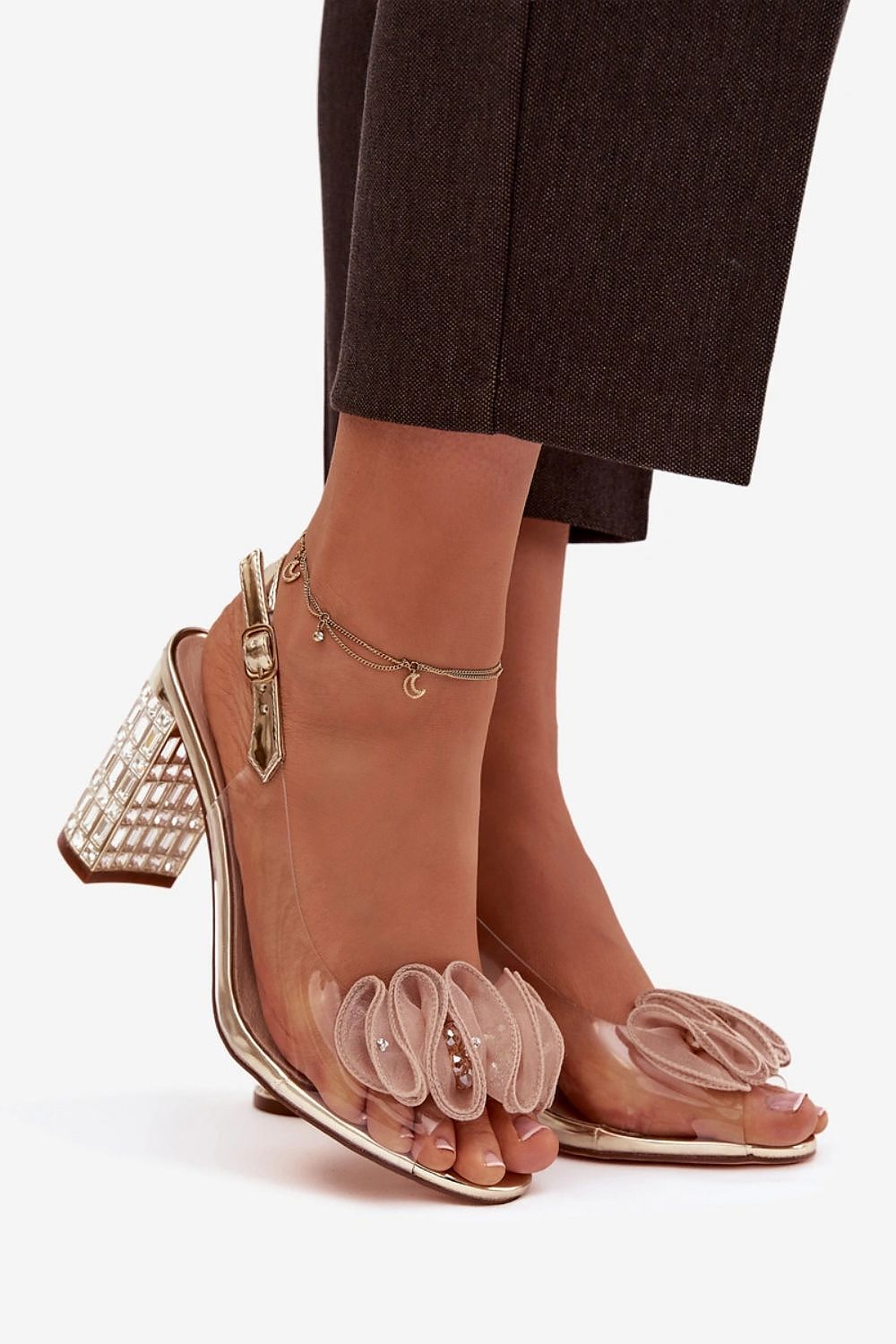  Sandály na podpatku  model 225147 Step in style 