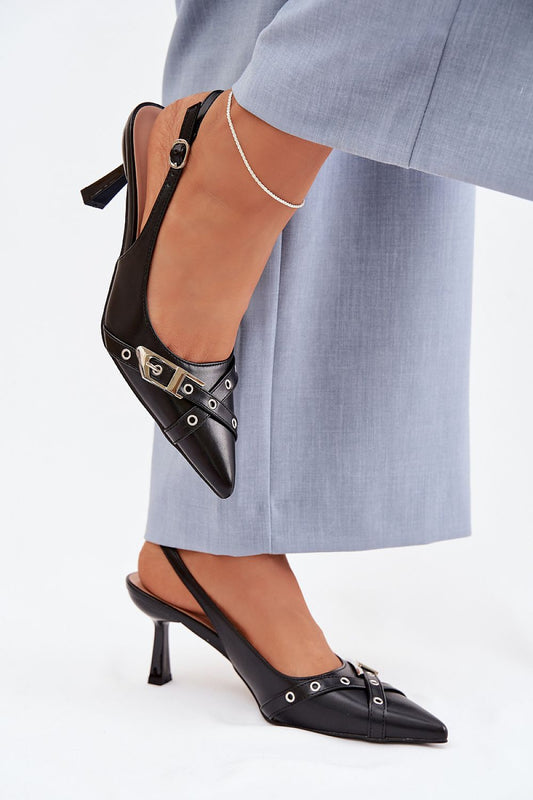  Sandály na podpatku  model 225227 Step in style 