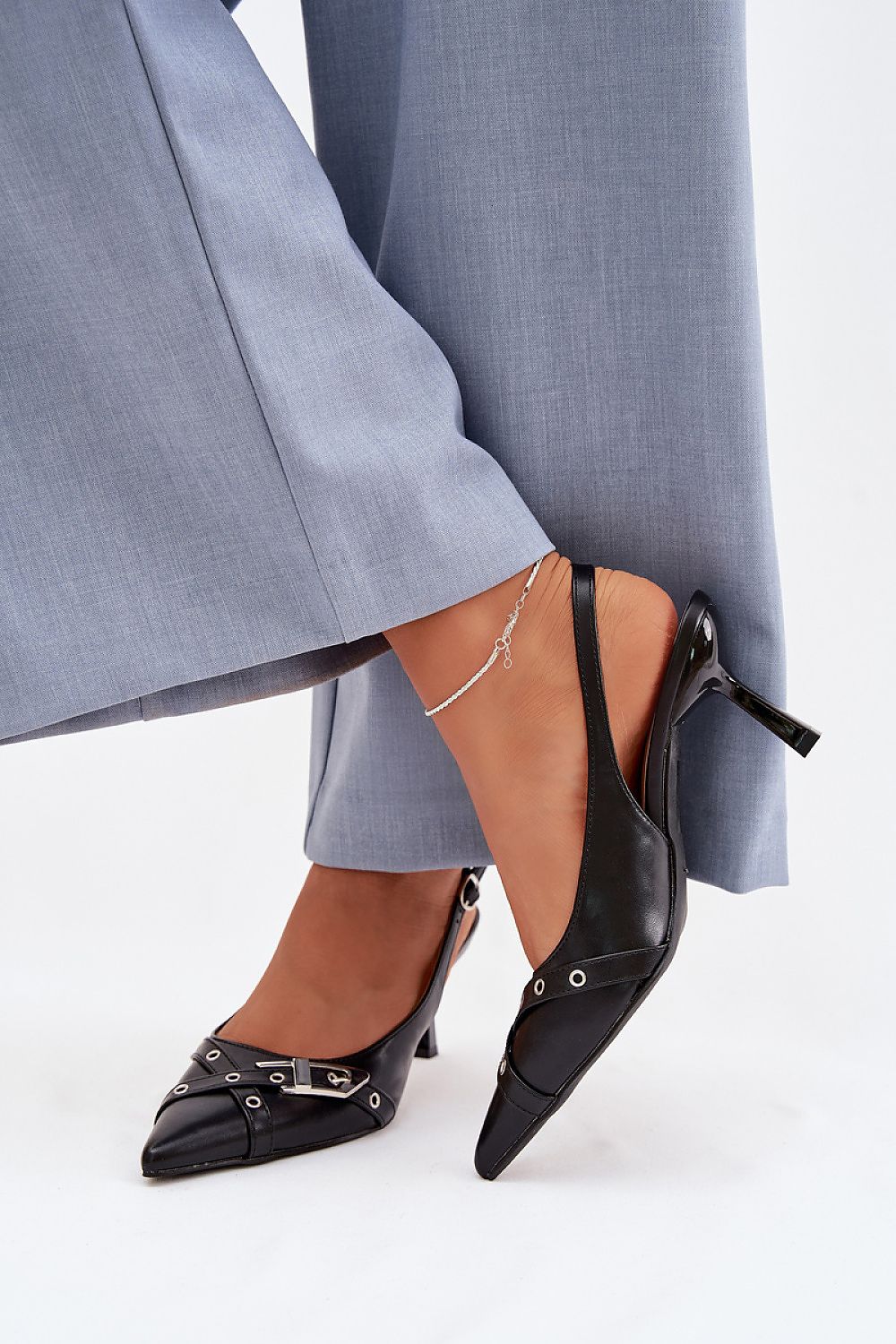  Sandály na podpatku  model 225227 Step in style 