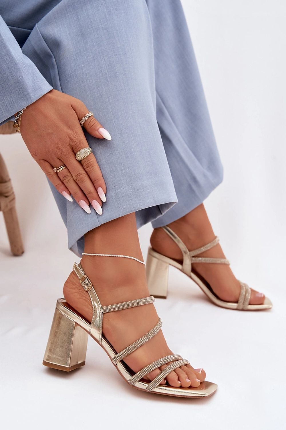  Sandály na podpatku  model 225209 Step in style 