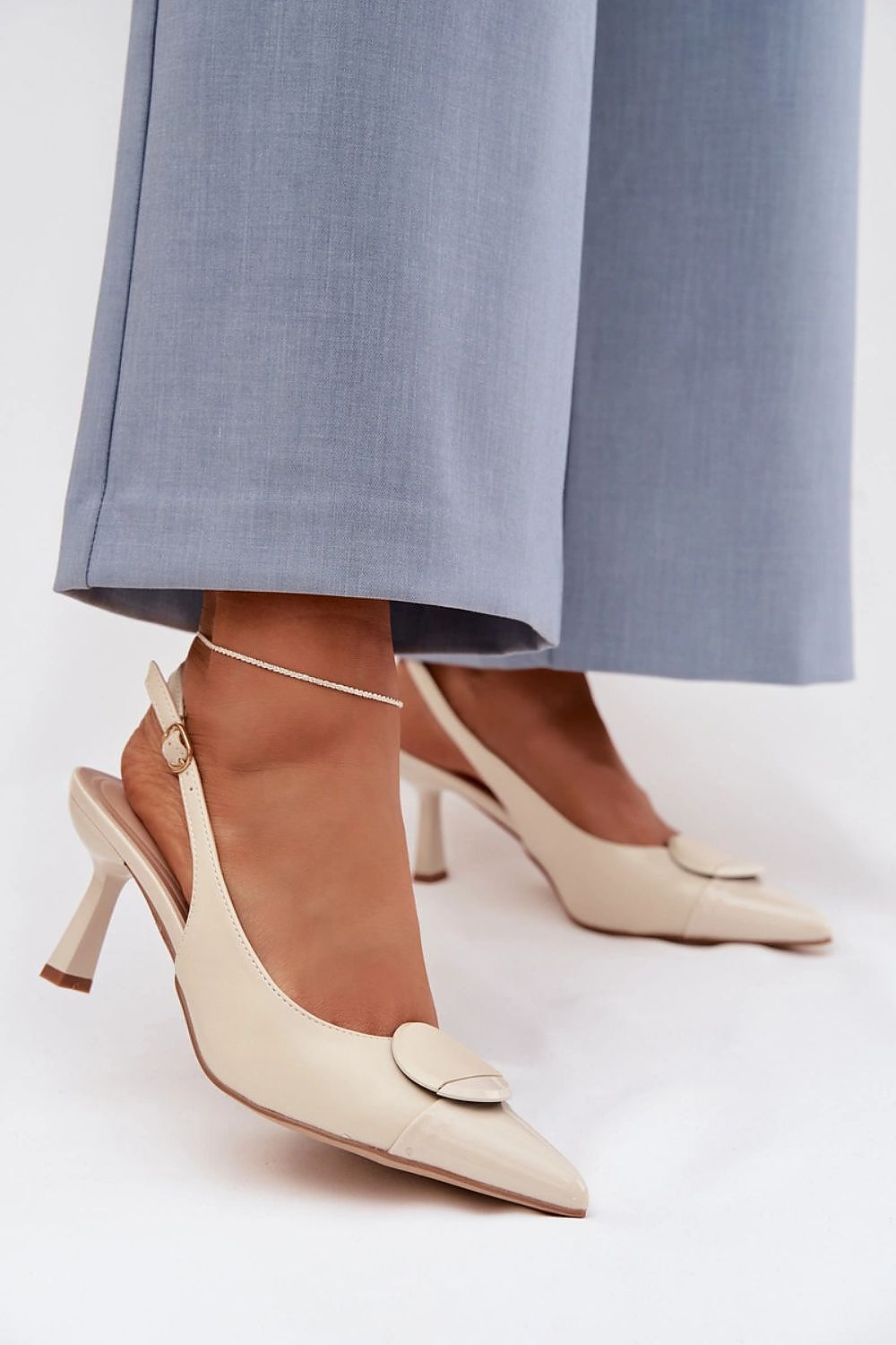  Sandály na podpatku  model 225219 Step in style 