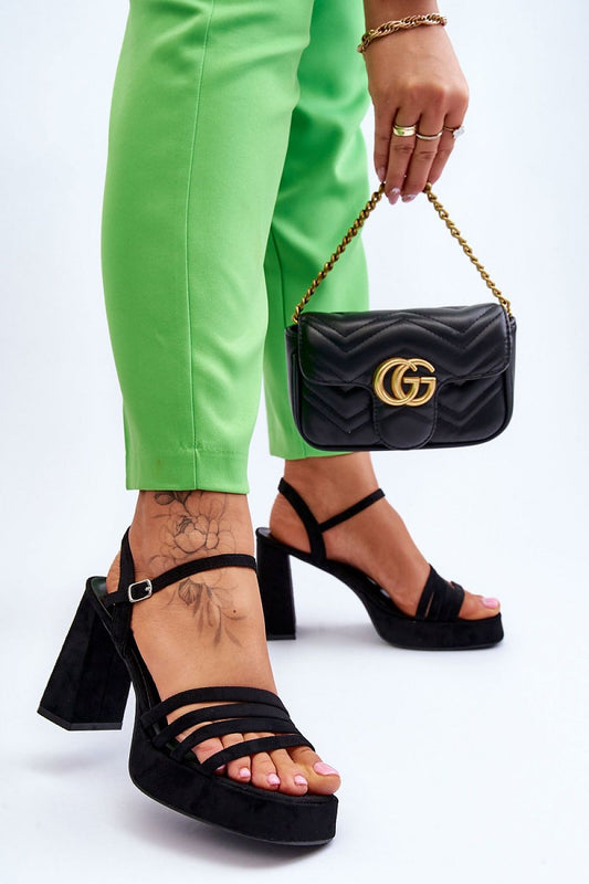  Sandály na podpatku  model 179122 Step in style 