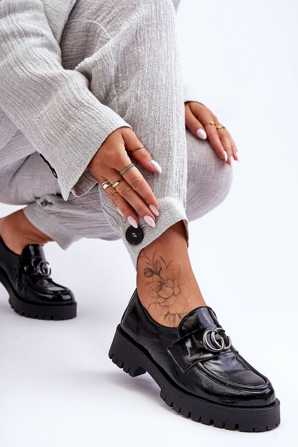  Polobotky na podpatku  model 186413 Step in style 