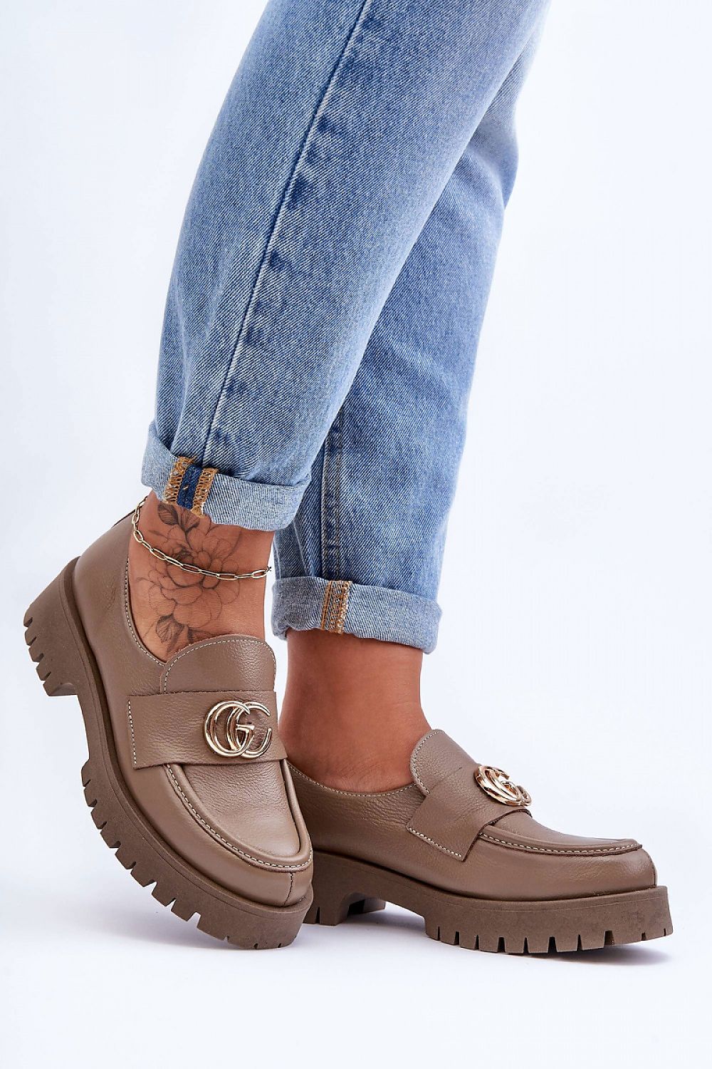  Polobotky na podpatku  model 186415 Step in style 