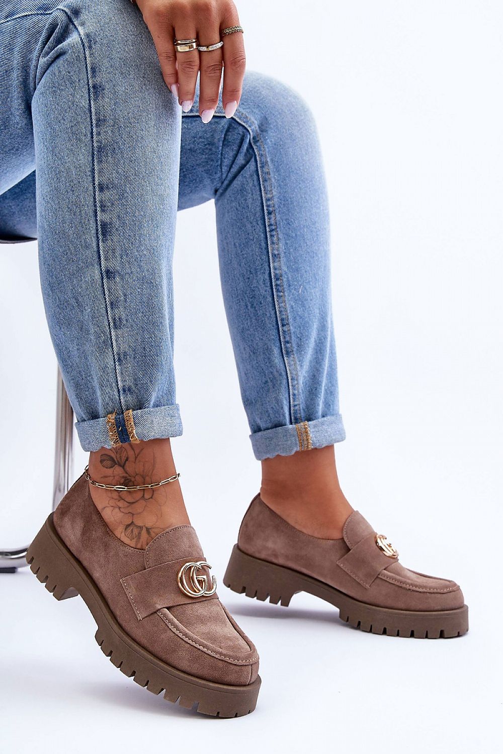  Polobotky na podpatku  model 186416 Step in style 