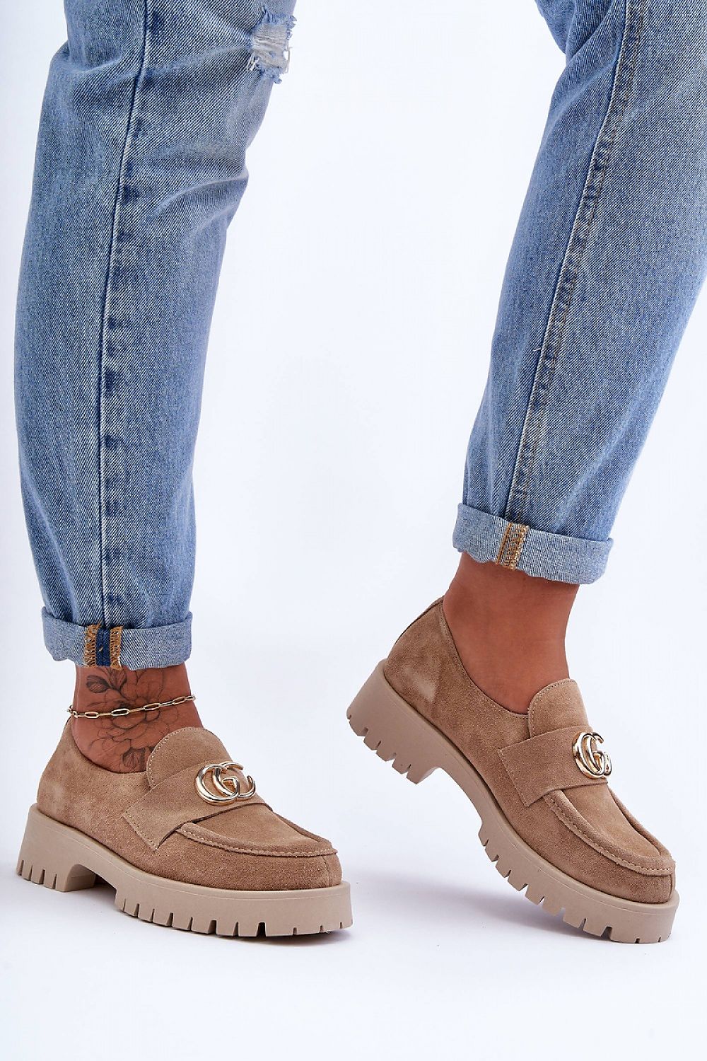  Polobotky na podpatku  model 186417 Step in style 